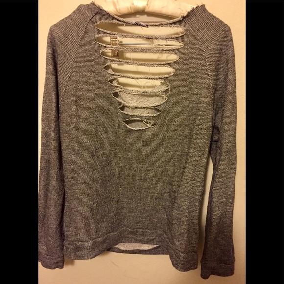 Festival! 🦈Trendy Trends Gray/White Dance Sweatshirt Large - Picture 4 of 4